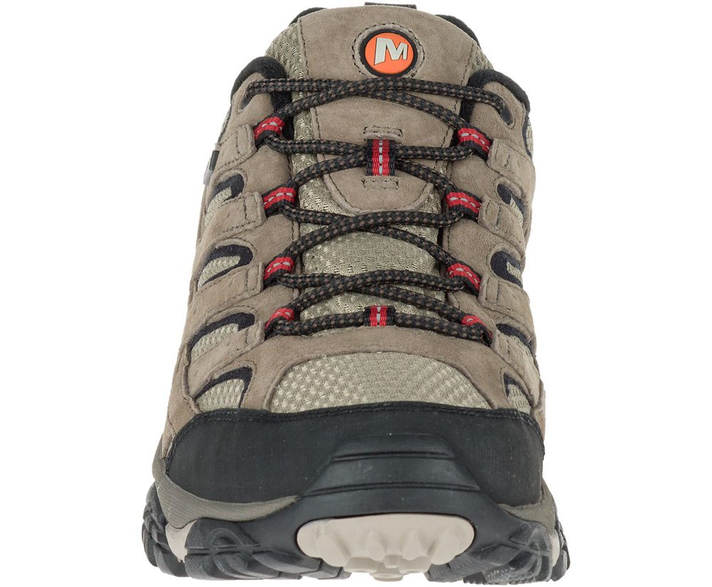 Buty Trekkingowe Merrell Męskie Brązowe - Moab 2 Waterproof Wide Width - 782136-BDG